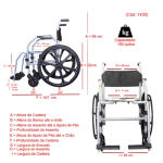 Cadeira de Banho RG Jaguaribe até 100kg - Ortopedia Online SP