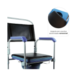 Cadeira de Banho D50 em aço até 150kg Dellamed - Ortopedia Online SP