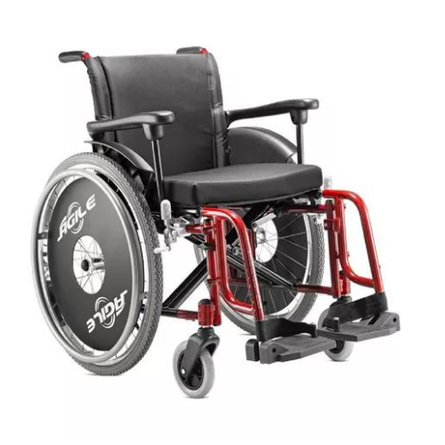 Cadeira de rodas Agile em alumínio até 120kg - Ortopedia Online SP