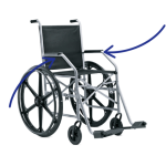 Apoio de braço da cadeira de rodas 1009 Jaguaribe - Ortopedia Online SP