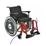 Garfo Dianteiro De Nylon Para Cadeira De Rodas Jaguaribe - Ortopedia Online SP