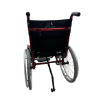 Cadeira de rodas Mleve vermelha metálica Jaguaribe - Monobloco - Ortopedia Online SP