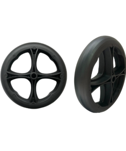 Roda dianteira aro 6 10mm da Cadeira de Banho modelo POP marca Jaguaribe - Ortopedia Online SP