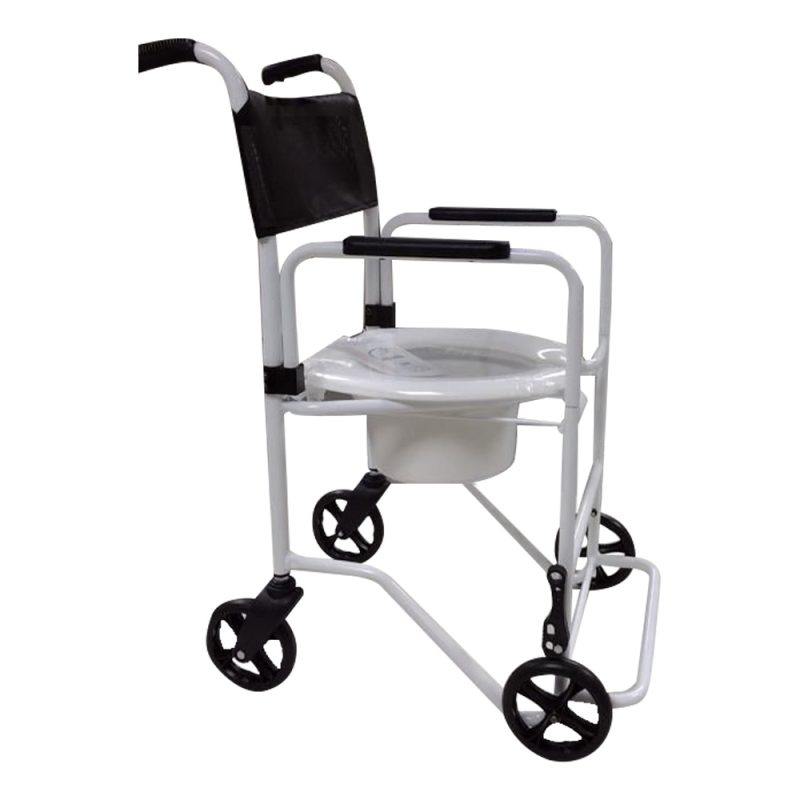 Cadeira de banho alumínio sanitário Jaguaribe até 100kg - Ortopedia Online SP