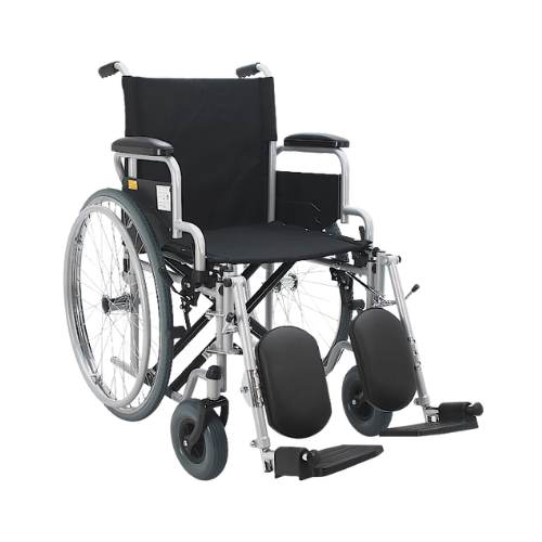 Cadeira de rodas Frankfurt com elevação de pernas até 100kg - Ortopedia Online SP