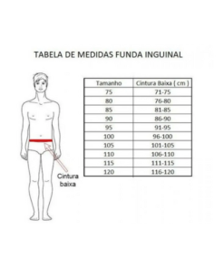 Funda para hérnia inguinal lado direito - Ortocenter
