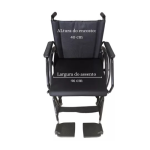 Cadeira de rodas Poty 120kg assento 46cm - Ortopedia Online SP