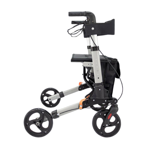 Andador com assento e 04 rodas Discovery Praxis - Ortopedia Online SP