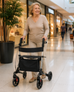 Andador com assento e 4 rodas Praxis Discovery para até 100kg - Imagem 2