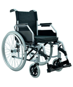 cadeira de rodas Munique Praxis em alumínio assento 46 cm para até 125kg - Ortopedia Online SP