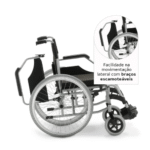 Cadeira de Rodas em Alumínio Dobrável até 120 Kg D600 Dellamed - Ortopedia Online SP