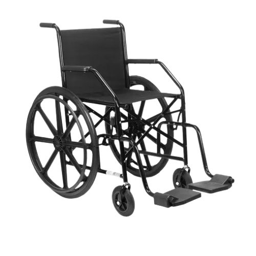 cadeira de rodas simples em aço capacidade 90kg assento 40 cm - Ortopedia Online SP