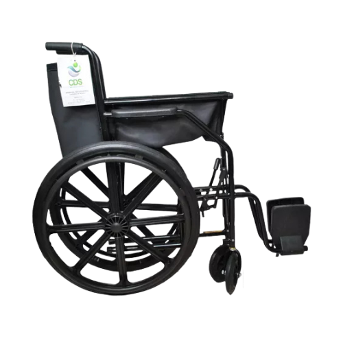 cadeira de rodas simples em aço capacidade 90kg assento 40 cm - Ortopedia Online SP