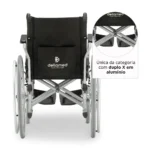 Cadeira de Rodas em Alumínio Dobrável até 120 Kg D600 Dellamed - Ortopedia Online SP