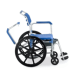 Cadeira de Banho Roda Grande D65 em Alumínio até 150kg Assento 44 cm Dellamed - Ortopedia Online SP