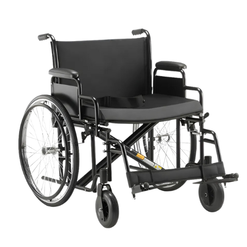 Cadeira de Rodas Dobrável Para Obeso 180 Kg assento 62 cm D500 Dellamed