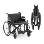 Cadeira de Rodas Dobrável Para Obeso 180 Kg assento 62 cm D500 Dellamed