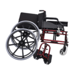 Cadeira De Rodas Elite Plus Obeso Capacidade 130kg - Prolife Cor Vermelho
